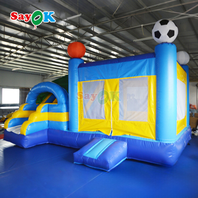 Casa de salto inflable de grado comercial con tobogán Casa de salto inflable Castillo de salto para juguete del parque