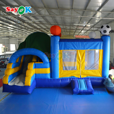 Casa de salto inflable de grado comercial con tobogán Casa de salto inflable Castillo de salto para juguete del parque