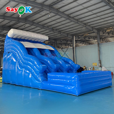 Deslizamiento de agua inflable con piscina fábrica de la personalizada comercial de agua gigante deslizamiento para adultos