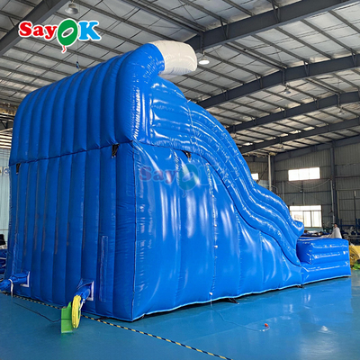 Deslizamiento de agua inflable con piscina fábrica de la personalizada comercial de agua gigante deslizamiento para adultos