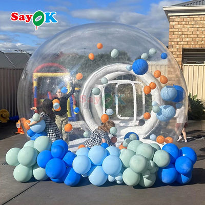 Almacén de 10 pies Niños Casa de burbujas Transparente Fiesta inflable Casas de globos de burbujas Cúpula