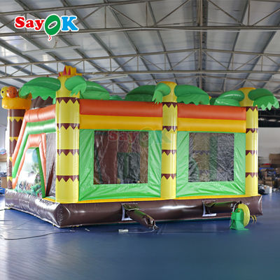 Casa de salto de PVC comercial Castillo de salto inflable salpicador con tobogán