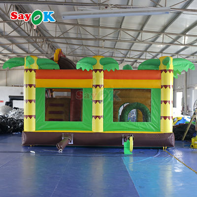 Casa de salto de PVC comercial Castillo de salto inflable salpicador con tobogán