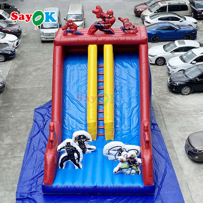 Casa de salto inflable colorida comercial y combinación de toboganes para niños y adultos Castillo de salto de PVC al aire libre