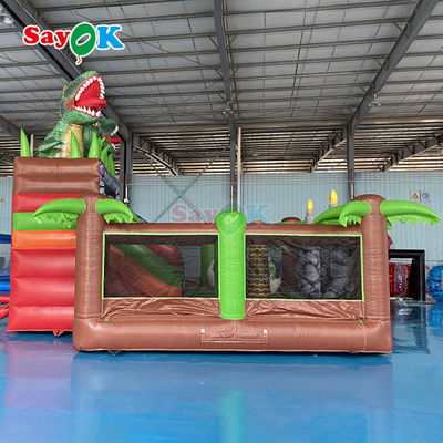 Combo de castillo inflable con soplador para alquiler y entretenimiento en el patio trasero