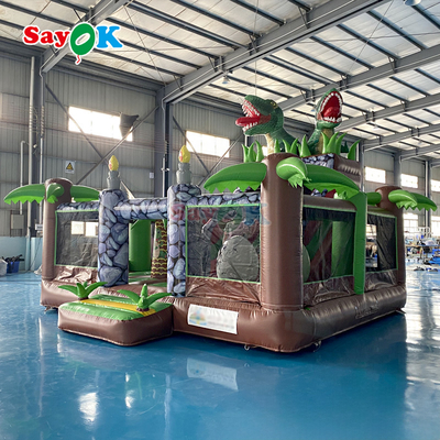 Combo de castillo inflable con soplador para alquiler y entretenimiento en el patio trasero
