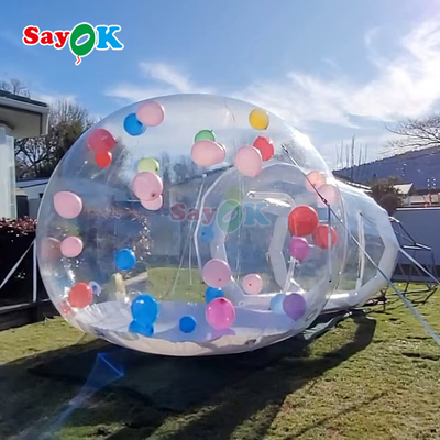 Casa de globo transparente de PVC carpa de burbujas inflable para fiestas