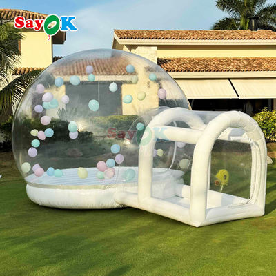 Sayok Casa de burbujas transparente Trampolín Casa de burbujas inflable Cúpula para niños
