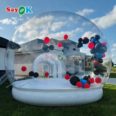 Casa de globo transparente con burbujas inflable Casa de globo con burbujas para niños