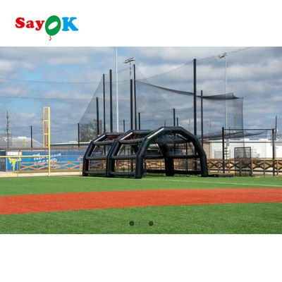Fábrica de redes de béisbol inflables Cajera exterior Tienda de golpe Inmueva Corte de deportes inflables Tienda de práctica de campo de béisbol para alquiler