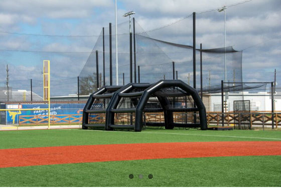 Fábrica de redes de béisbol inflables Cajera exterior Tienda de golpe Inmueva Corte de deportes inflables Tienda de práctica de campo de béisbol para alquiler