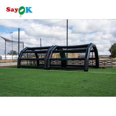 Fábrica de redes de béisbol inflables Cajera exterior Tienda de golpe Inmueva Corte de deportes inflables Tienda de práctica de campo de béisbol para alquiler