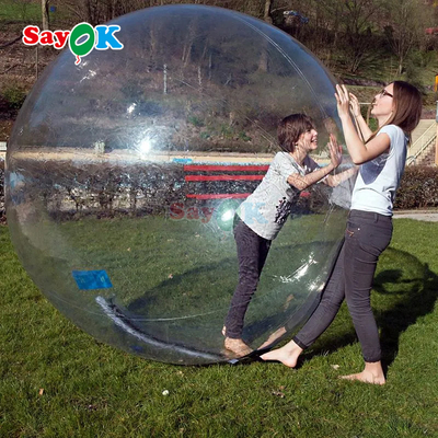 Bola de rodillo flotante inflable Aqua Zorbing Bola de burbuja de agua cilíndrica de PVC transparente para juego de agua