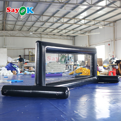 Cancha de voleibol inflable de PVC, piscina, cancha de voleibol acuático inflable para juegos acuáticos al aire libre