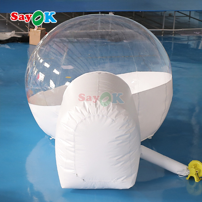 Casa de burbujas inflable portátil para acampar al aire libre, casa de burbujas con cielo estrellado