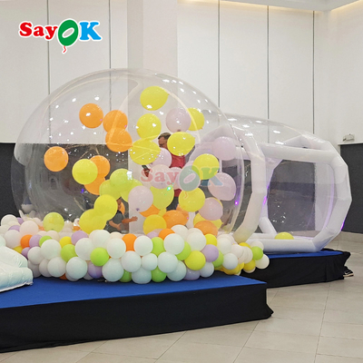 Casa de burbujas, tienda de campaña inflable para eventos al aire libre.