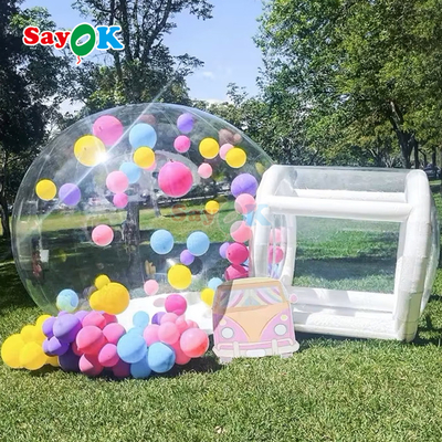 Casa de burbujas, tienda de campaña inflable para eventos al aire libre.