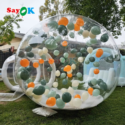 Casa de burbujas transparente inflable al aire libre, casa de campaña de burbujas de globo para niños