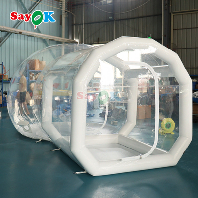 Casa de burbujas transparente inflable al aire libre, casa de campaña de burbujas de globo para niños