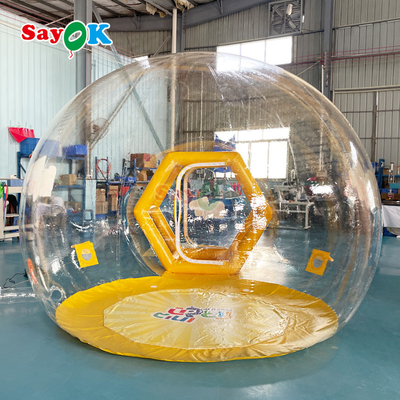 Casa de burbujas al aire libre inflable con globo