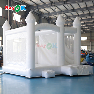 Sayok Commercial PVC Inflatable Bouncer Slide Combo Casa de Salto Blanco Inflable para la Boda