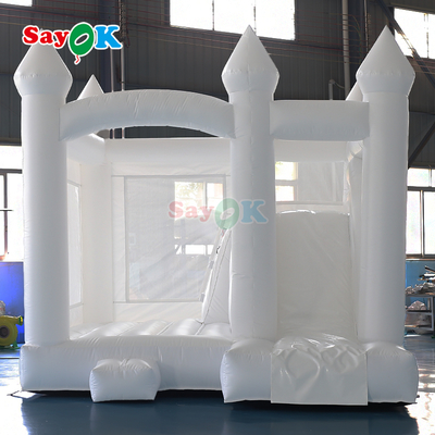 Sayok Commercial PVC Inflatable Bouncer Slide Combo Casa de Salto Blanco Inflable para la Boda