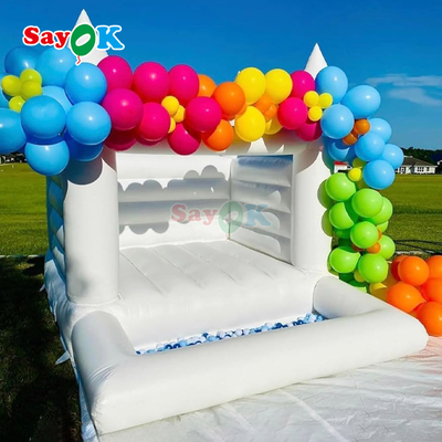 Sayok Fiesta al aire libre Castillo Boucy Casa de rebote de boda inflable con pozo de bolas