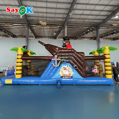 Sayok personalizado comercial de salto inflable castillo de salto barco pirata de salto inflable tobogán para niños