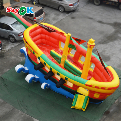 Tobogán hinchable Sayok personalizado, toboganes inflables comerciales de barco pirata para niños