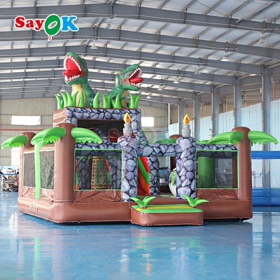 Sayok Dinosaurio comercial Inflable Casa de Salto Slide Combo para el evento al aire libre