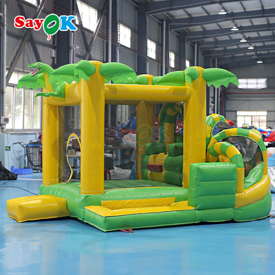 Sayok Comercial Pequeña Casa Inflable Dinosaurio Inflable Combinado para Niños