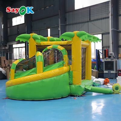Sayok Comercial Pequeña Casa Inflable Dinosaurio Inflable Combinado para Niños