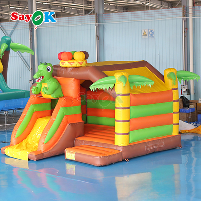 Sayok Pequeño salpicador inflable Combo Dinosaurio Salpicadora de casa inflable para niños