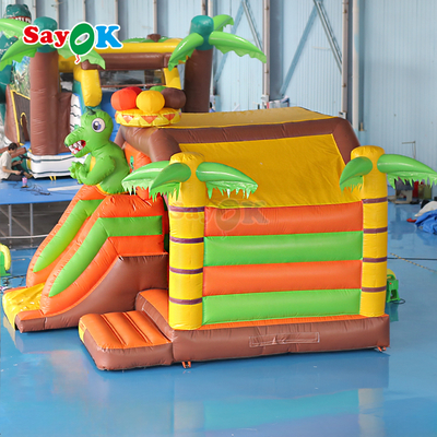 Sayok Pequeño salpicador inflable Combo Dinosaurio Salpicadora de casa inflable para niños