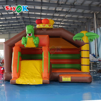 Sayok Pequeño salpicador inflable Combo Dinosaurio Salpicadora de casa inflable para niños