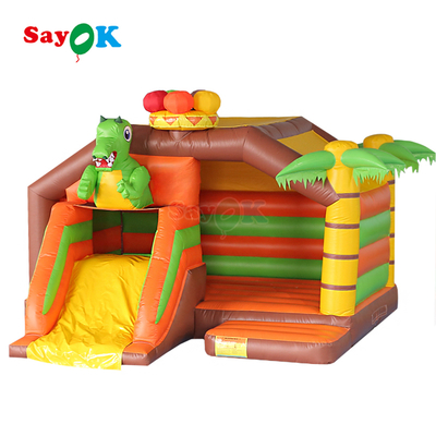Sayok Pequeño salpicador inflable Combo Dinosaurio Salpicadora de casa inflable para niños