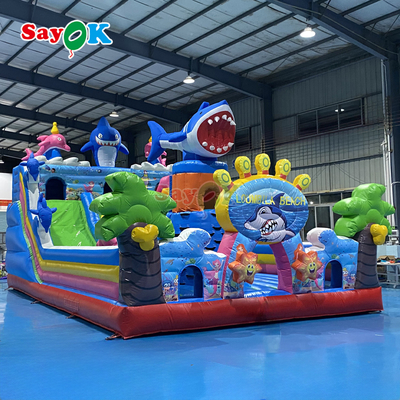 Sayok Giant Seaworld Casa de salto inflable Combo Jardín infantil Castillo de salto inflable con escalada en toboganes