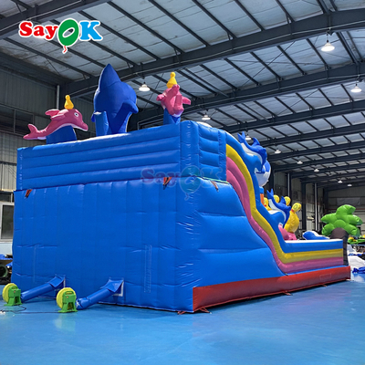 Sayok Giant Seaworld Casa de salto inflable Combo Jardín infantil Castillo de salto inflable con escalada en toboganes