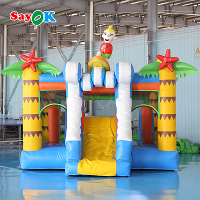 Con temática de surf, castillo inflable para saltadores, castillo comercial inflable para niños.