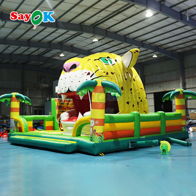 Sayok Tiger Jungle Temática Casa de Salto Inflable Castillo Gigante para Niños
