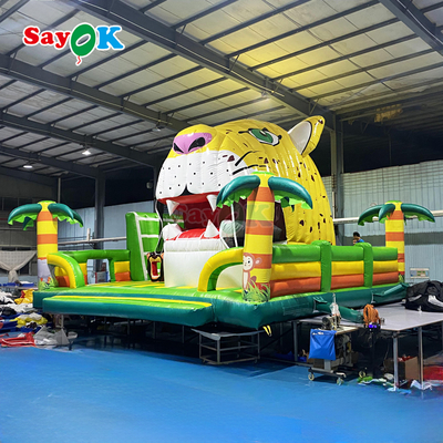 Sayok Tiger Jungle Temática Casa de Salto Inflable Castillo Gigante para Niños