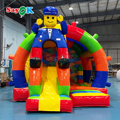 Sayok Free Design Commercial Castillo Rebobinable Inflable Casa Rebobina Combo para Niños