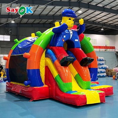 Sayok Free Design Commercial Castillo Rebobinable Inflable Casa Rebobina Combo para Niños