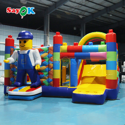 Sayok Free Design Commercial Castillo Rebobinable Inflable Casa Rebobina Combo para Niños