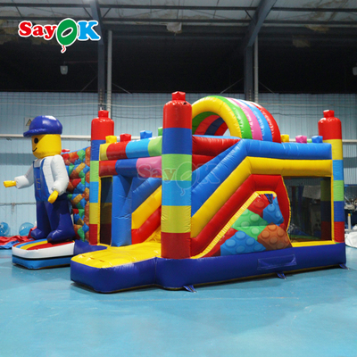 Sayok Free Design Commercial Castillo Rebobinable Inflable Casa Rebobina Combo para Niños