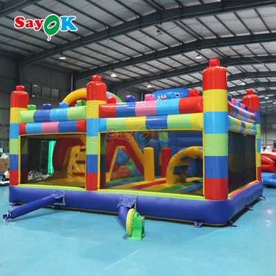 Sayok Free Design Commercial Castillo Rebobinable Inflable Casa Rebobina Combo para Niños