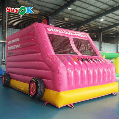 Sayok Pink Car Bounce House Inflable Bouncer Comercial para niños