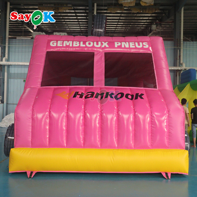 Sayok Pink Car Bounce House Inflable Bouncer Comercial para niños