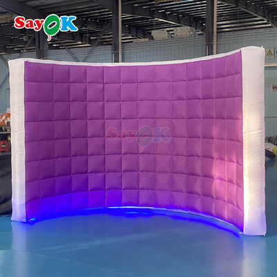 10ft LED Inflatable Photo Booth Wall for Events and Rentals