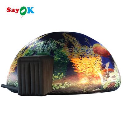19.7ft Length 12.1ft Height 19.7ft Width Mobile Inflatable Planetarium Dome with Free 3D Design and Digital Printing